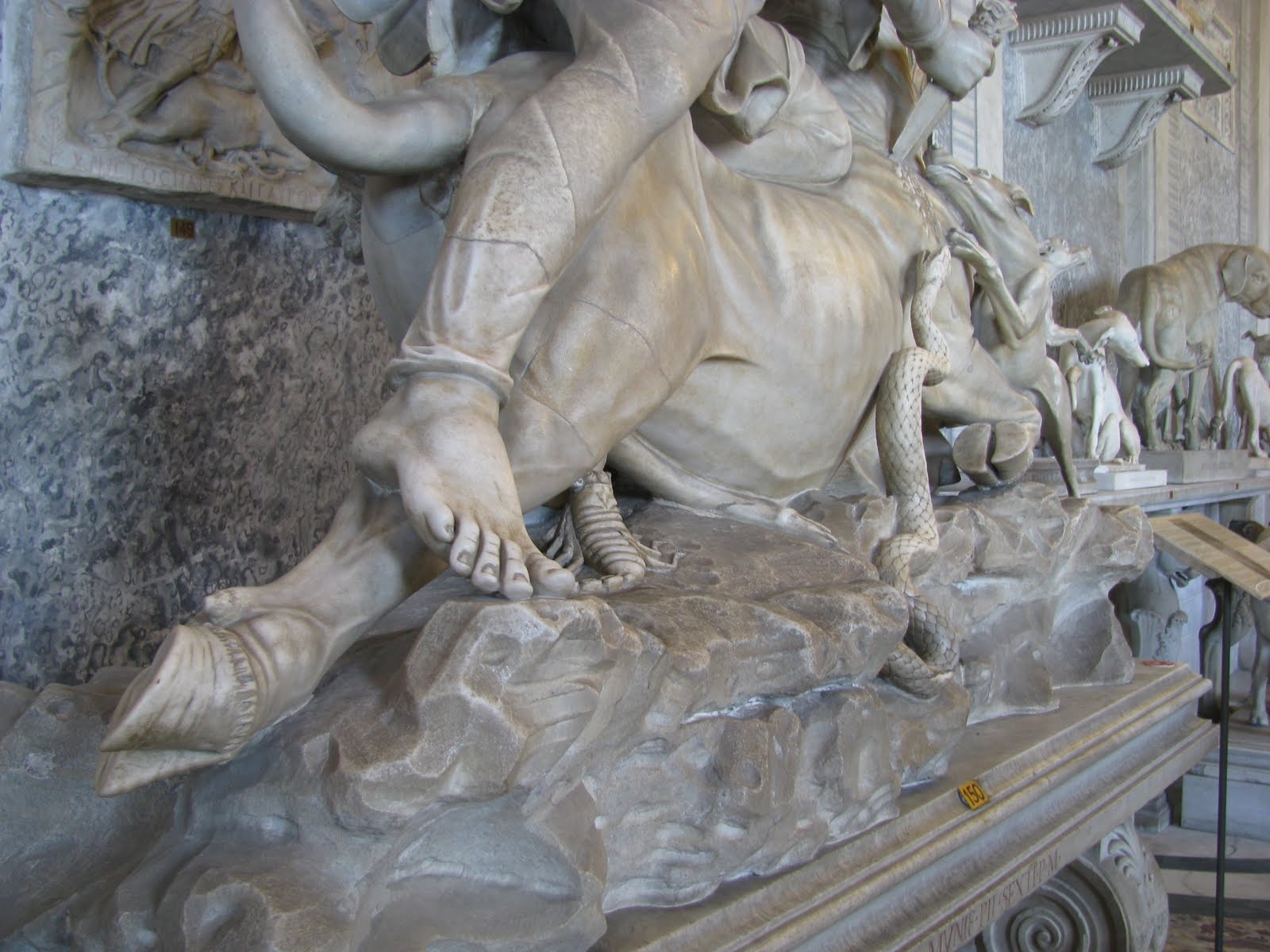 mithras and the bull detail